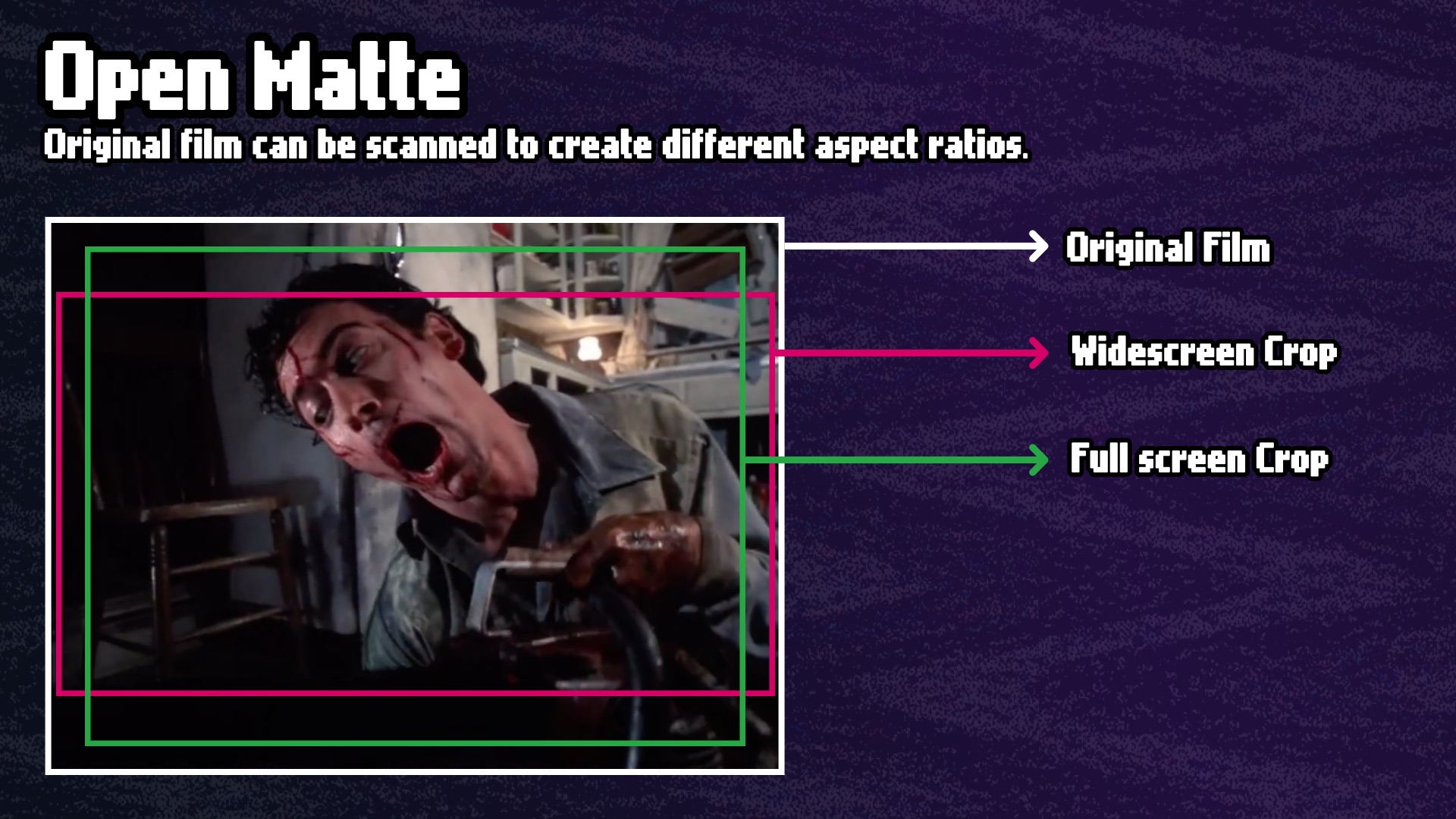 Example of open matte cropping.