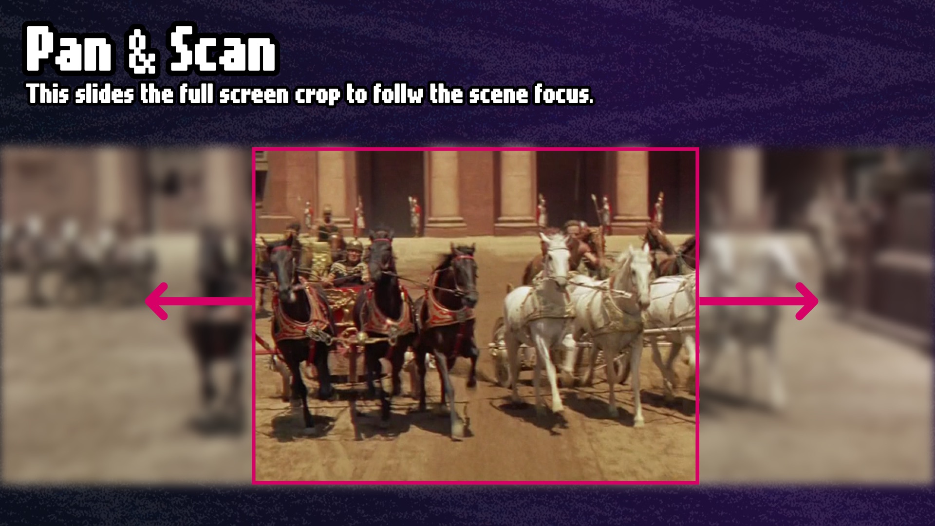 Example of pan and scan cropping.