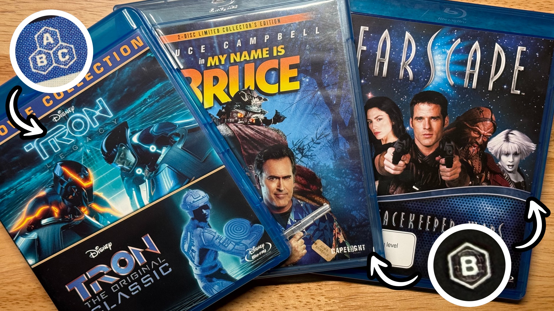 Examples of multi-region and region B movies