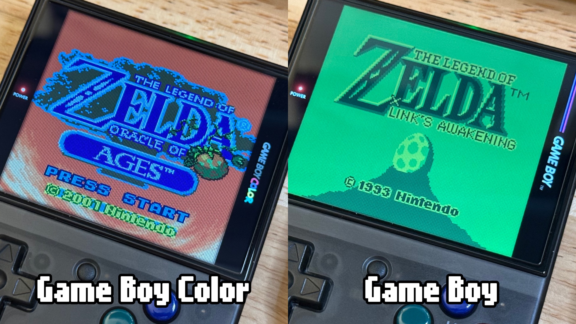 GBC and GB overlay examples