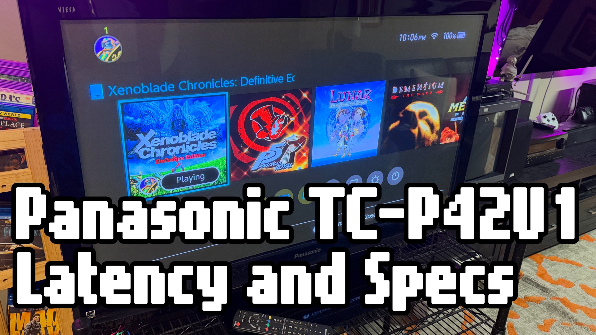 Panasonic TC-P42U1 Latency and&nbsp;Specs