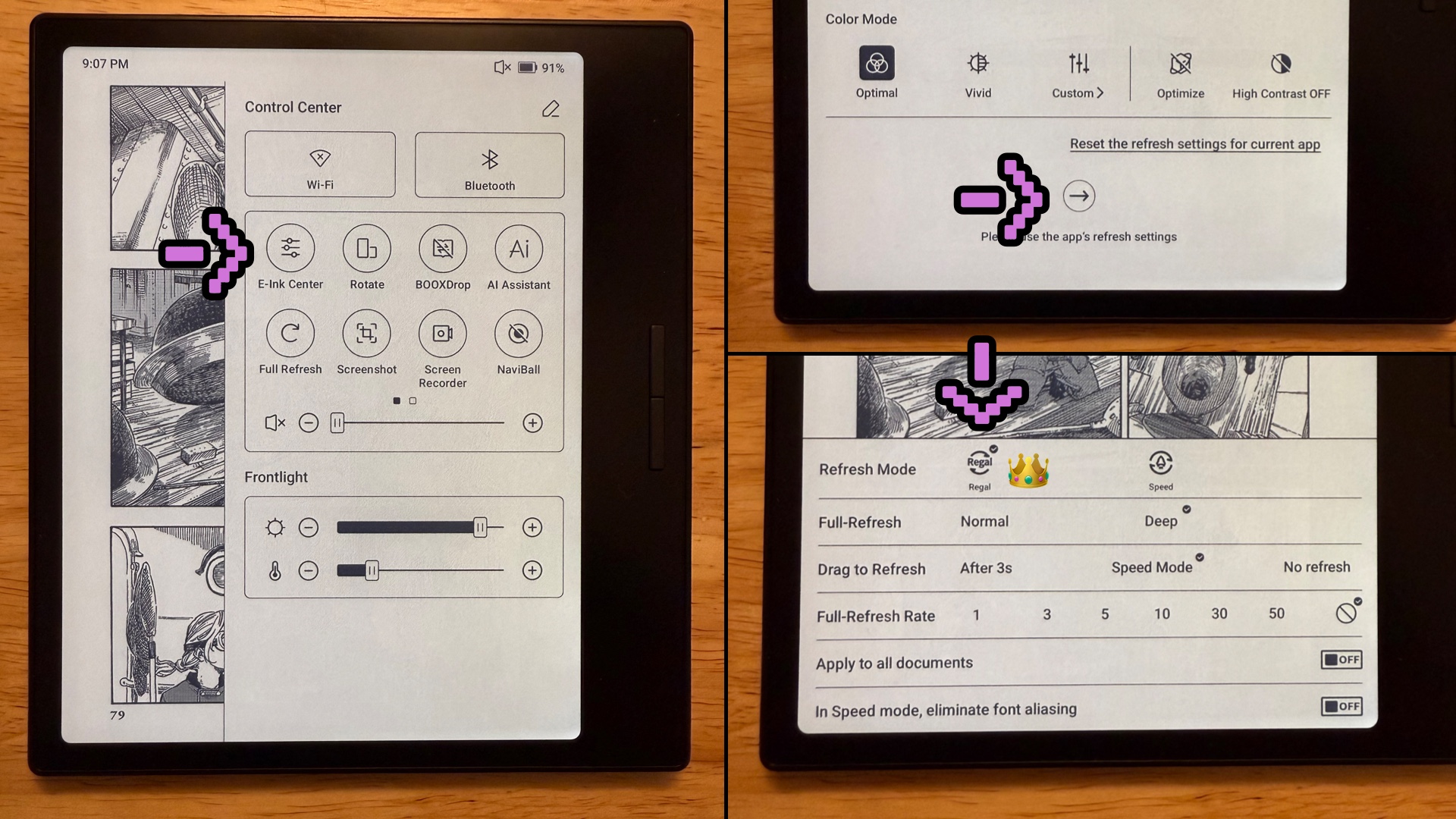 Photo of E-ink options