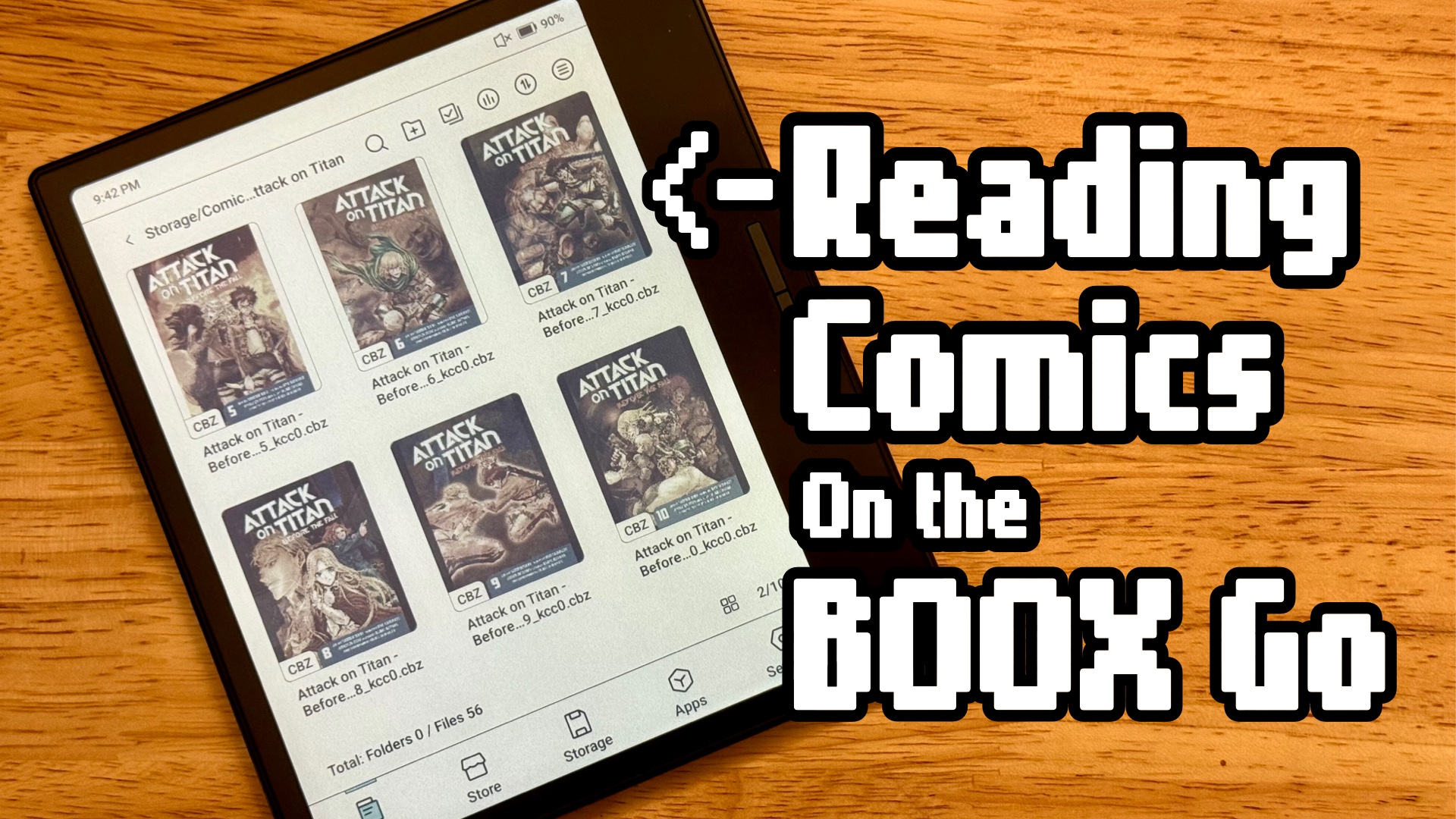 Reading Comics and Books on the BOOX Go&nbsp;7