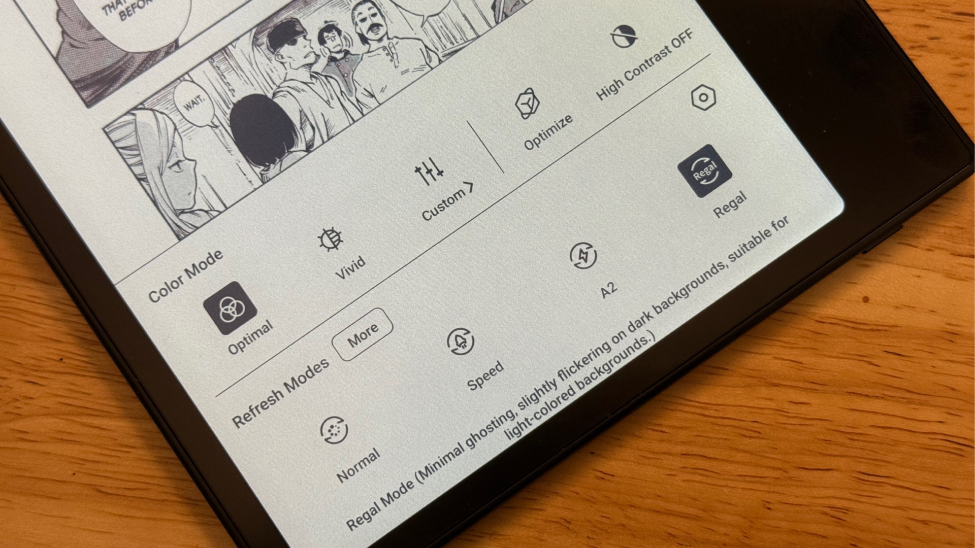 Photo BOOX Drive screen settings
