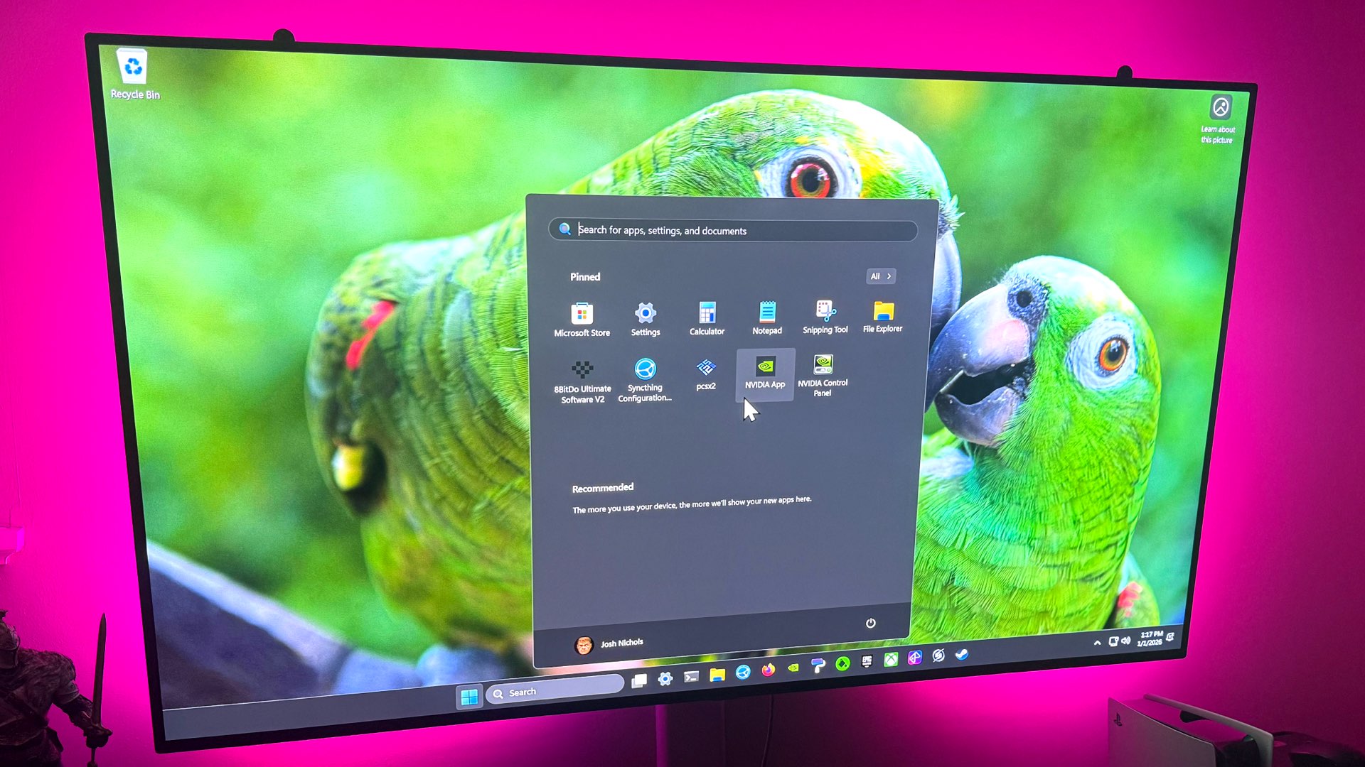 Photo of the TV with these changes.